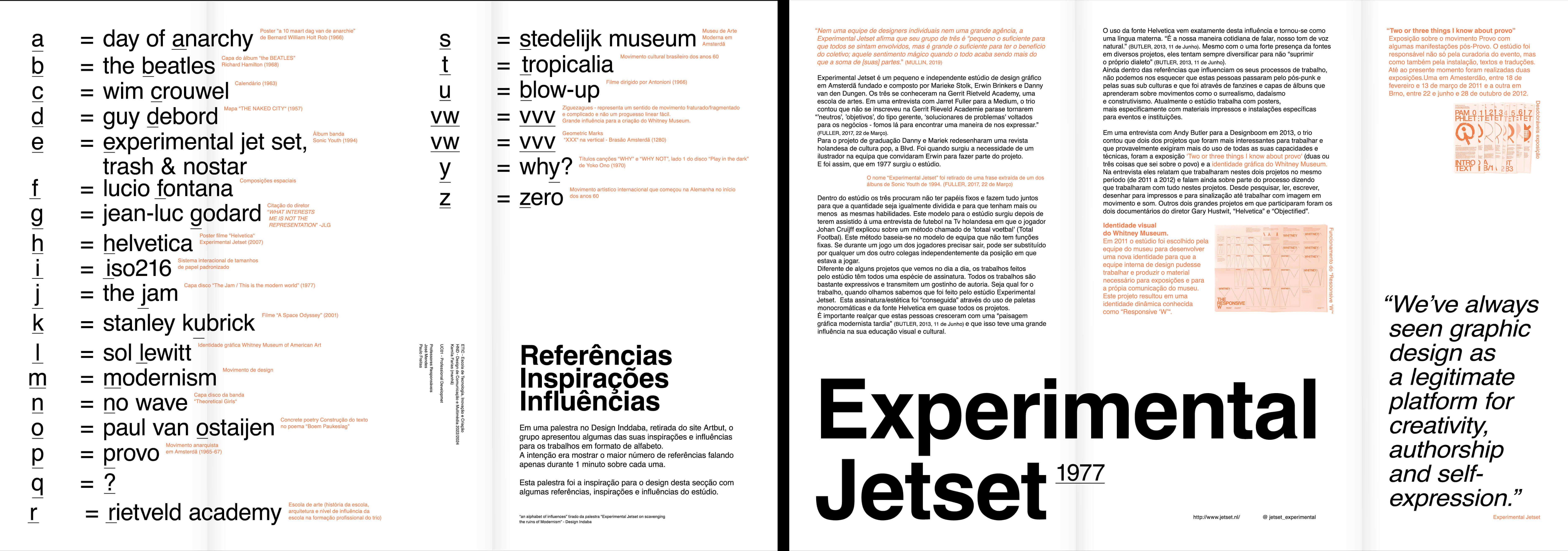 desdobravel alfabeto referencias experimental jetset